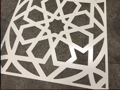 Geleneksel Motifli Lazer Kesim Dekoratif Metal Pano Ankara