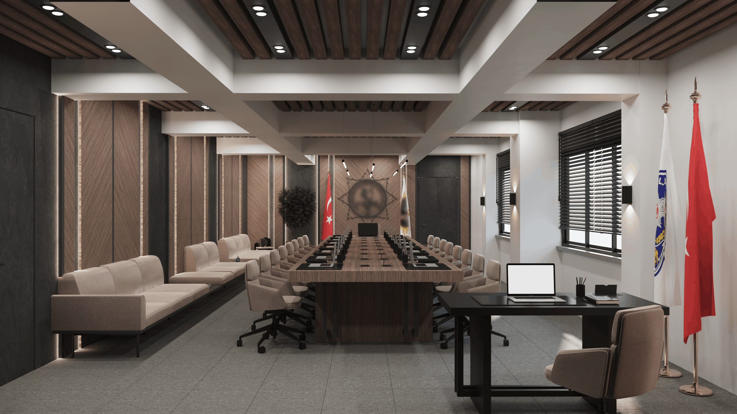 SOFA Grup İç Mimarlık Ankara Ofisi, Emniyet Genel Müdürlüğü Toplantı Salonu Projesi