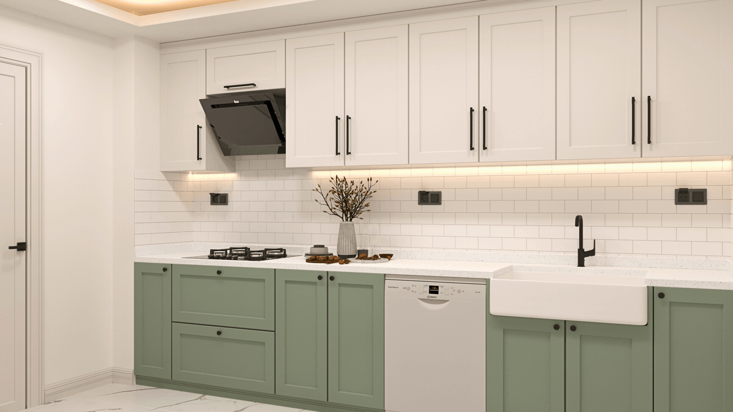 SOFA Grup İç Mimarlık Ankara Ofisi Park Armoni, Ankara, Stüdyo Daire Mutfak Tasarım Projesi