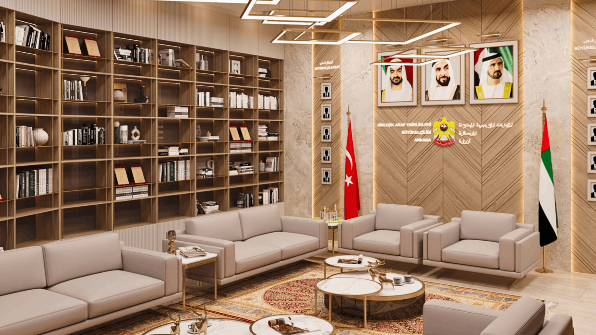 SOFA Grup İç Mimarlık Ankara Ofisi, Birleşik Arap Emirlikleri Bekleme Salonu Projesi