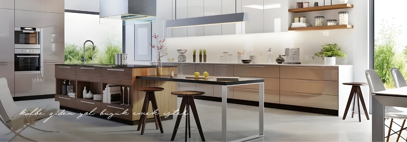 Modern Ada Mutfak Tasarımı ve Mutfak Tasarımı Fikirleri