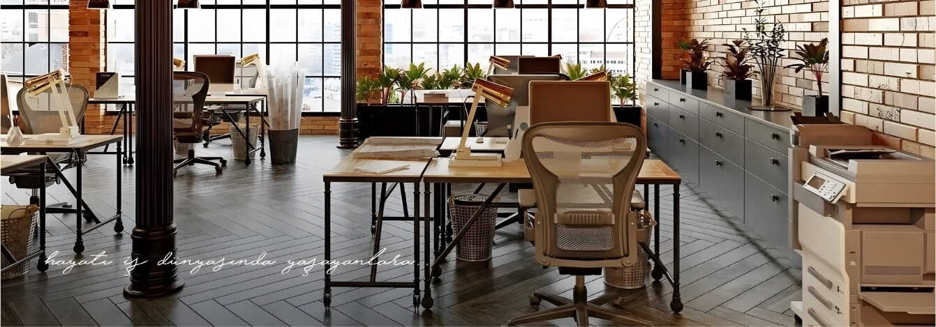 Modern Endüstriyel Ofis Tasarımı | Ankara İç Mimarlık | Sofa Grup